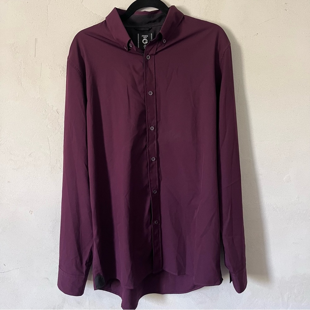 Men Maroon Casual Shirt XL